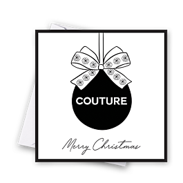 Catherine Loves Christmas Greeting Card Couture Baubles Louis Vuitton