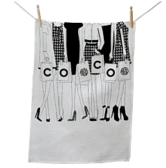 Shopaholic Tea Towel - Coco