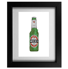 Beer Bottles Frame - Becks