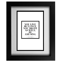 Coco Collection Frame - You Live But Once