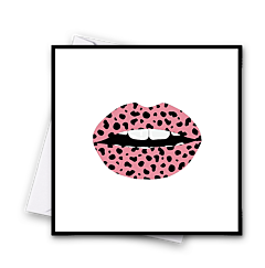 Hot Lips - Baby Pink Dalmatian
