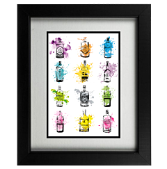 The Mens Style Collective Frame - Gin Bottles