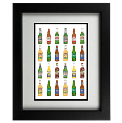 The Mens Style Collective Frame - Beer Bottles