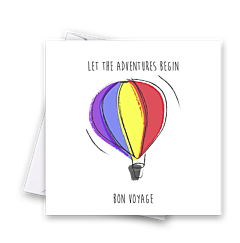 Rainbow Treat Card - Hot Air Balloon