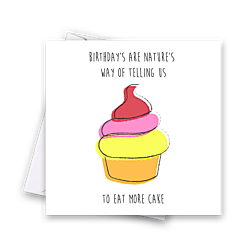 Rainbow Treat Card - Cupcake