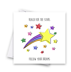 Rainbow Treat Card - Stars