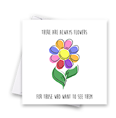 Rainbow Treat Card - Flower
