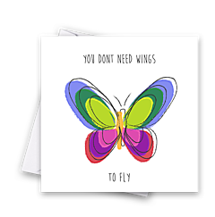 Rainbow Treat Card - Butterfly