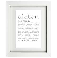 True  Sister Framed Print