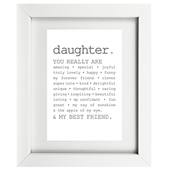 True Daughter Framed Print