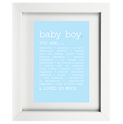 True New Baby Boy Framed Print