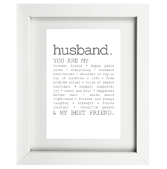 True Husband Framed Print