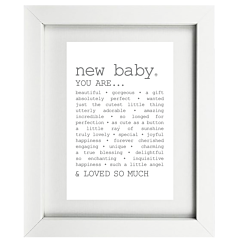 True New Baby Framed Print