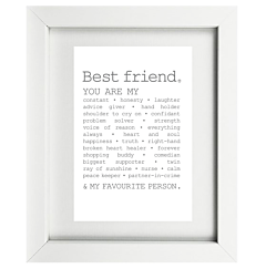 True Best Friend Framed Print