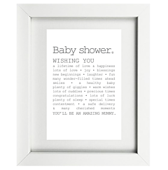 True Baby Shower Framed Print