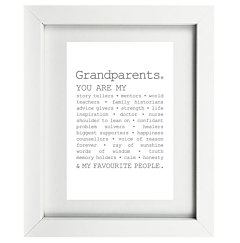 True Grandparents Framed Print