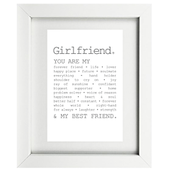 True Girlfriend Framed Print