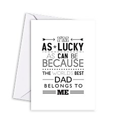 Typographic Dad Lucky