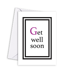 Classic Letters Get Well Soon