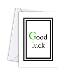 Classic Letters Good Luck