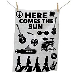 Liverpool Four - Here Comes the Sun Tea Towel