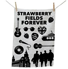 Liverpool Four - Strawberry Fields Forever Tea Towel