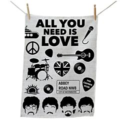 Liverpool Four - All You Need is Love Tea Towel