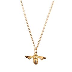 BUMBLE BEE PENDANT 14K GOLD PLATED NECKLACE