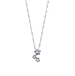 DROP DOWN STAR STERLING SILVER NECKLACE
