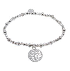 TREE OF LIFE SILVER PLATED BRACELET