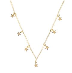 STAR PENDANT GOLD  PLATED NECKLACE