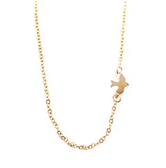 BIRD PENDANT GOLD PLATED NECKLACE