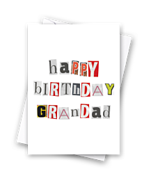 Happy Birthday Grandad Ransom Note