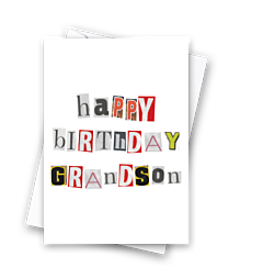 Happy Birthday Grandson Ransom Note