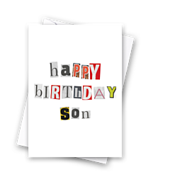 Happy Birthday Son Ransom Note
