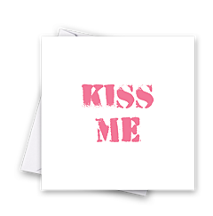 Stencil Kiss Me
