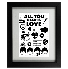 Liverpool Four Frame - All You Need is Love