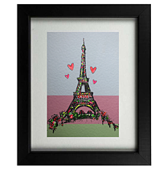 Pop Eiffel Tower Framed Print