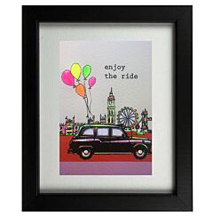 Pop Taxi Framed Print