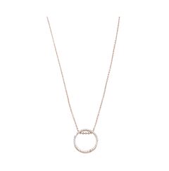 CIRCLE OF LIFE 14K ROSE GOLD NECKLACE