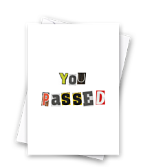 You Passed Ransom Note